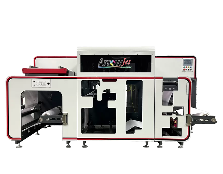 Impresora digital inkjet de una sola pasada ArrowJet Aqua 800M para etiquetas y empaques flexibles.