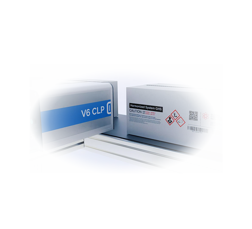 Codificación Marcado GHS en sobre cajas.