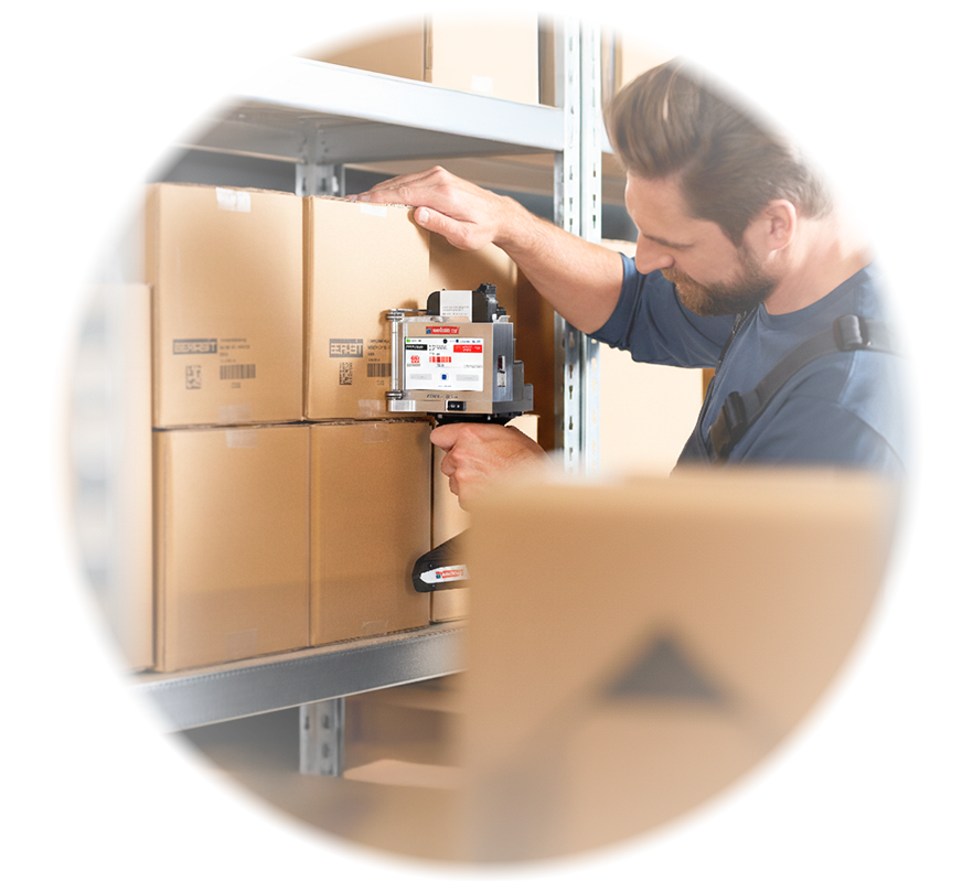 Impresora portátil para codificación y marcado industrial.